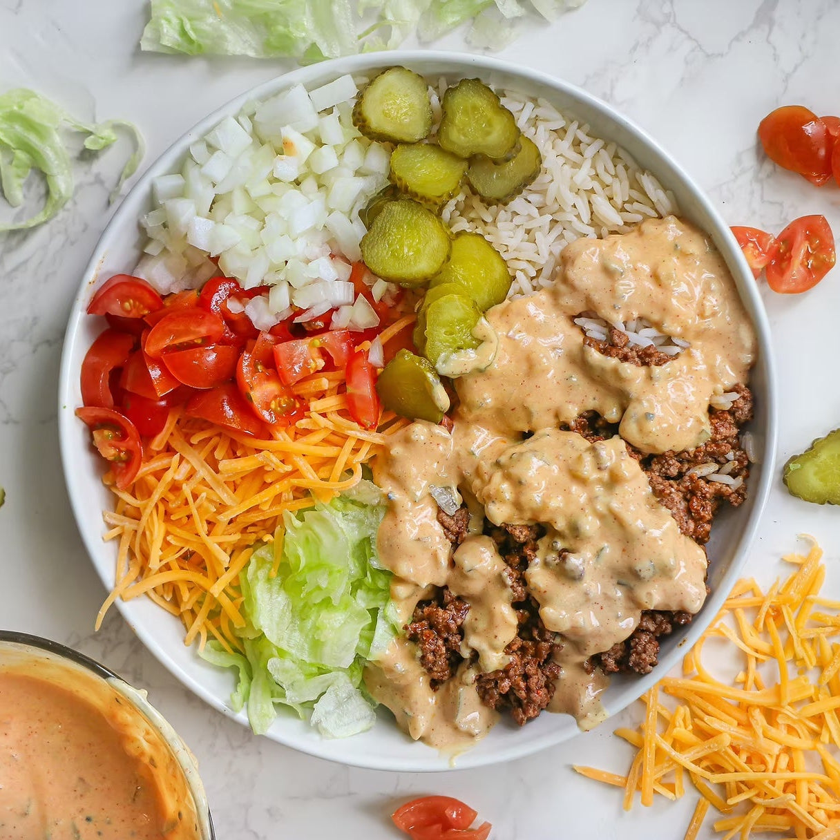 Loaded Burger Bowl